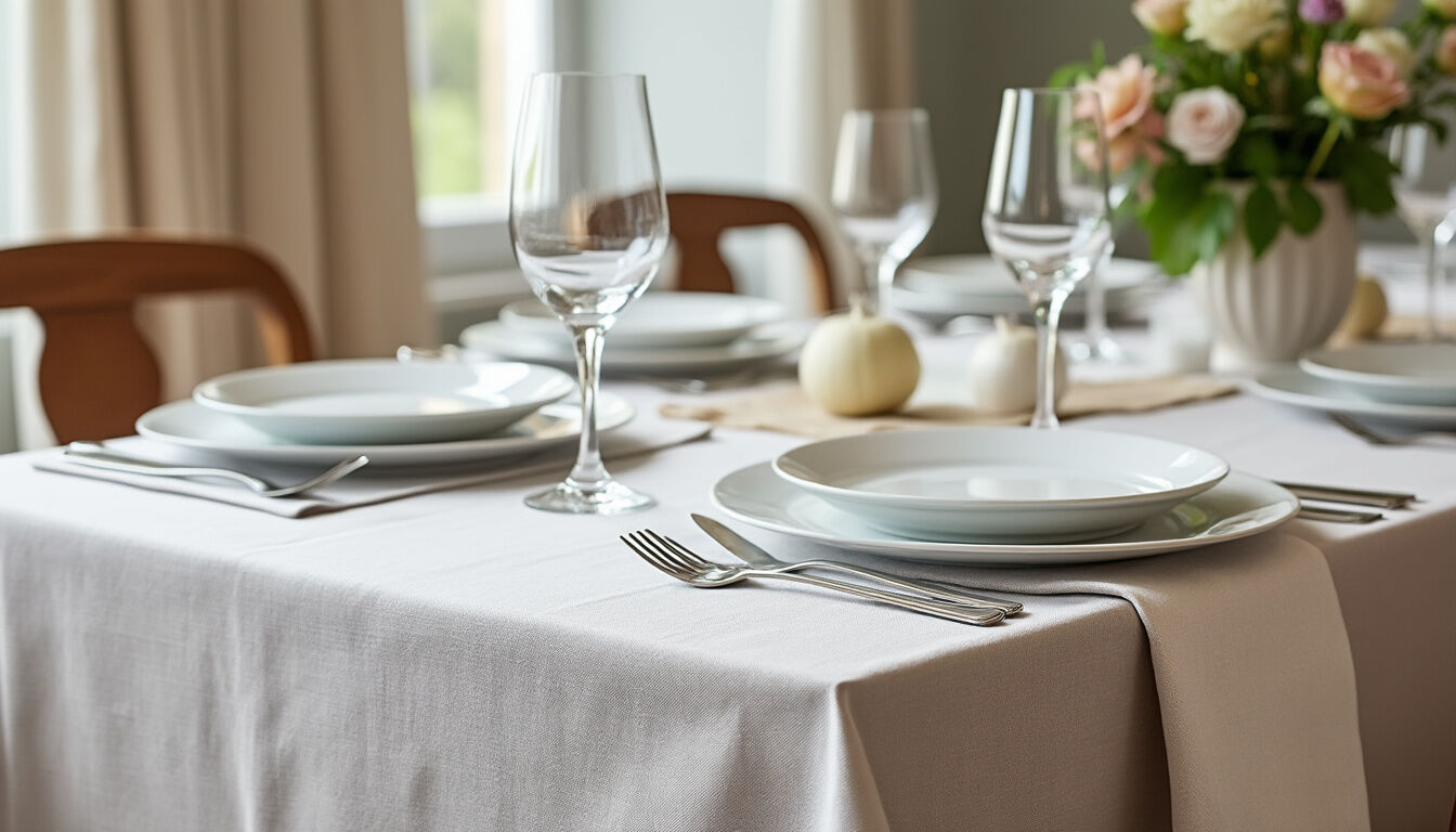 Découvrez nos conseils pour choisir la taille idéale de nappe pour une table rectangulaire et obtenir un résultat harmonieux et élégant pour toutes vos occasions.