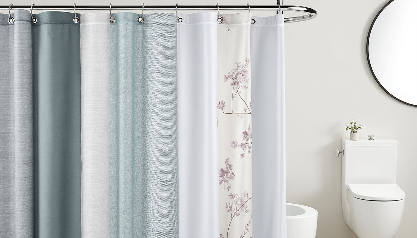 Découvrez quelle matière de rideau de douche choisir pour éviter l'électricité statique dans votre salle de bain. Conseils et comparatif des tissus antistatiques.