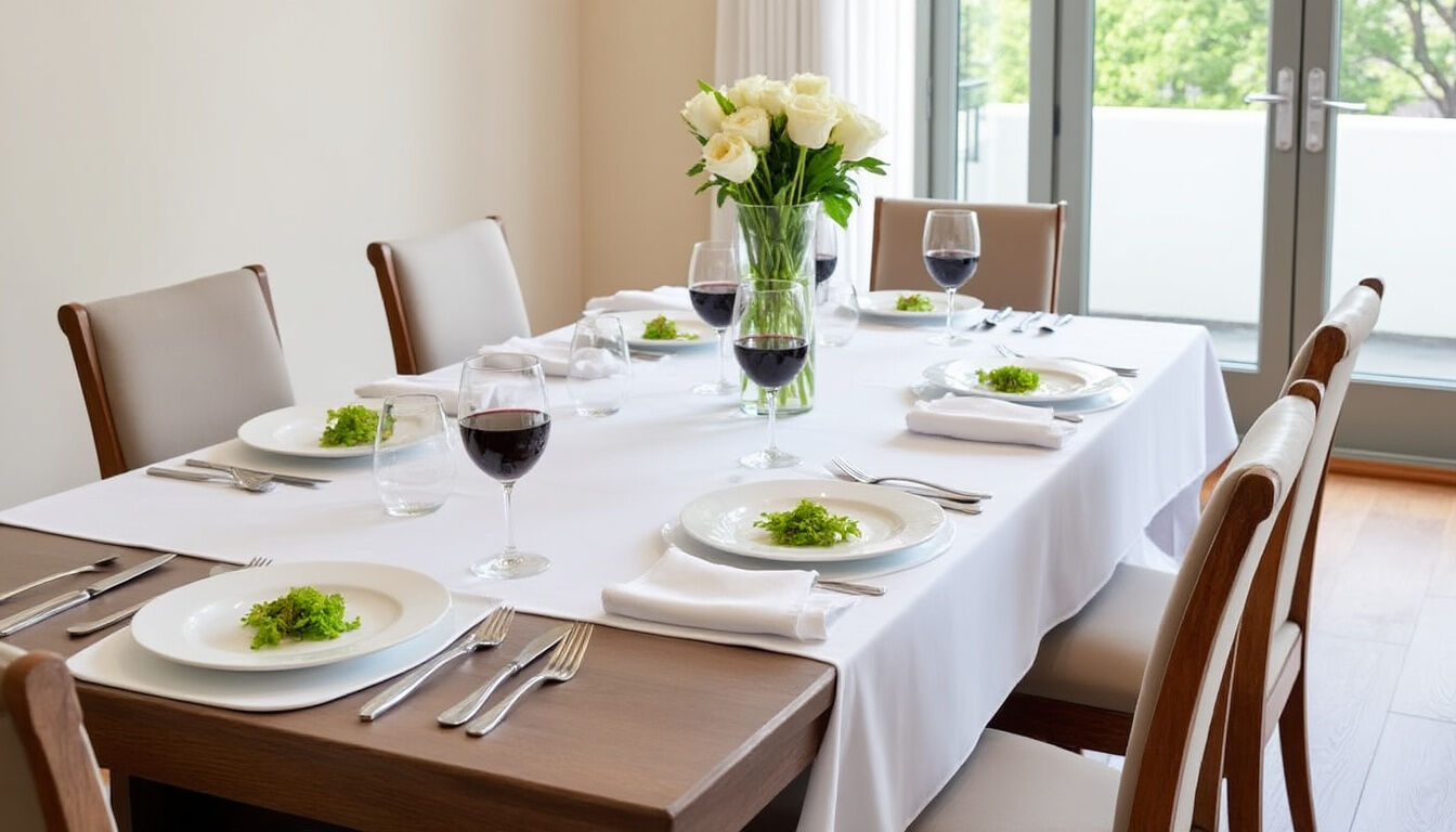 Découvrez nos conseils pour choisir la taille de nappe idéale pour une table rectangulaire. Suivez nos astuces pour obtenir un rendu parfaitement adapté à la forme de votre table et à vos besoins.