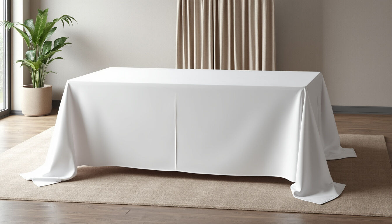 Découvrez comment choisir la bonne taille de nappe pour une table rectangulaire. Conseils pratiques pour sublimer votre décoration et assurer une retombée parfaite !